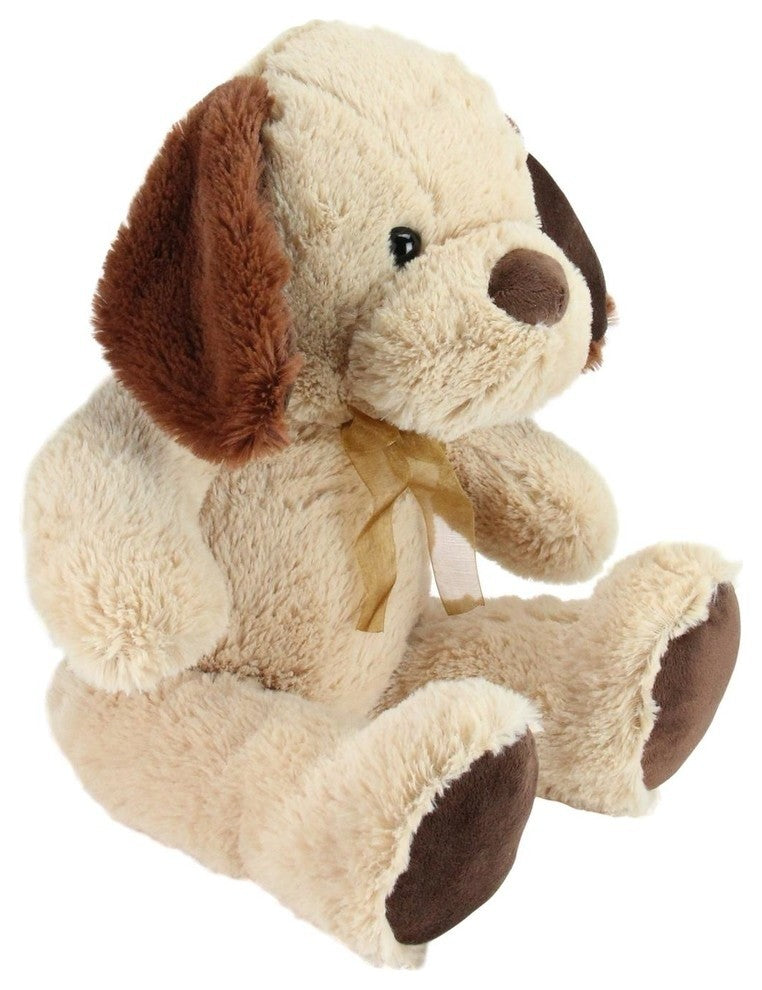 21" Brown and Tan Super Soft Plush Stuffed Puppy Dog Figure