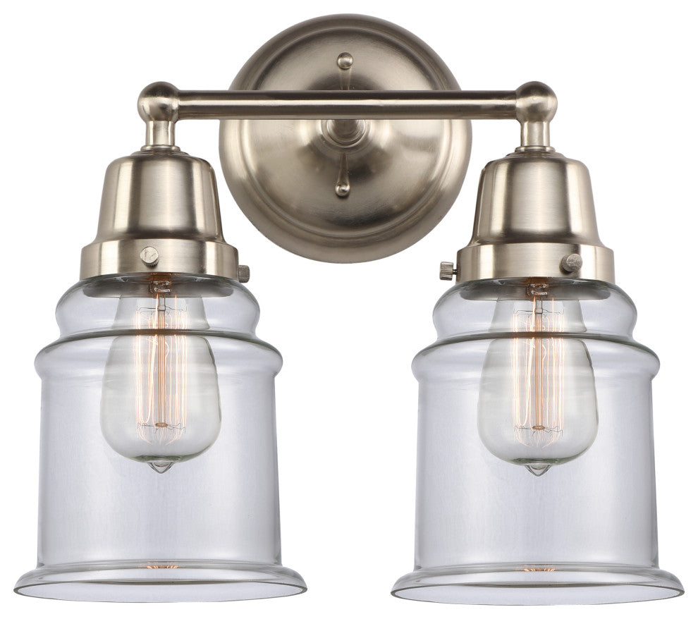 Innovations 623-2W-SN-G182 2-Light Bath Vanity Light, Brushed Satin Nickel