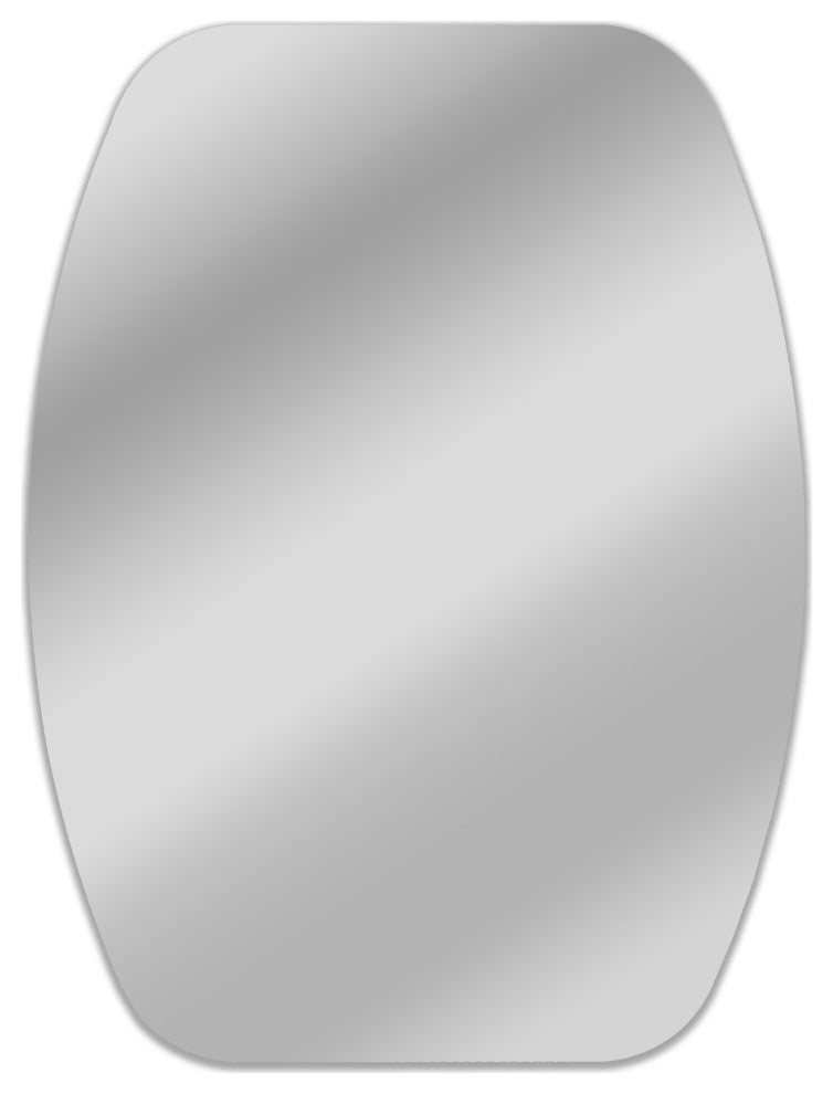 CHLOE's Reflection Verical/Horizontal Hanging Squared-Oval Frameless Wall Mirror
