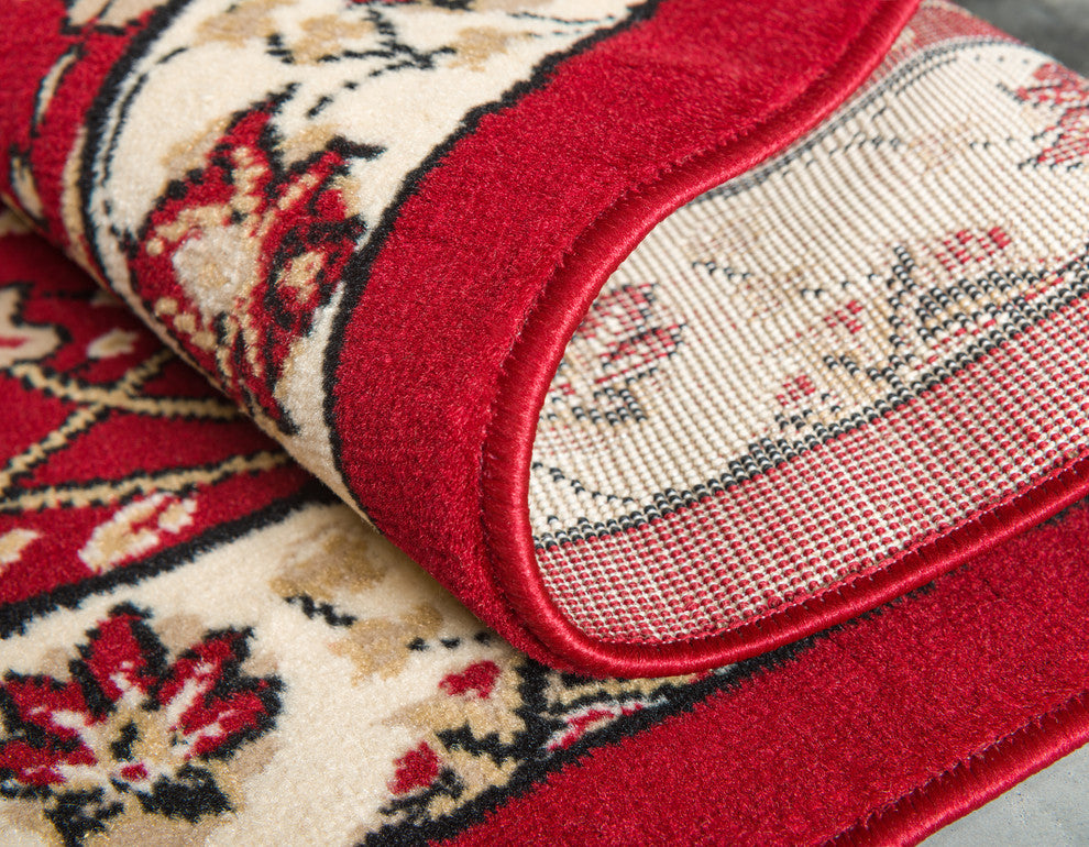 Unique Loom Red Cape Cod Espahan 6' 0 x 9' 0 Area Rug