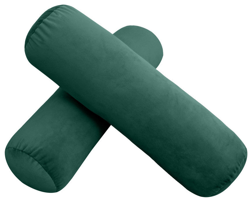 STYLE V2 Full Velvet Knife Edge Indoor Daybed Bolster Pillow |COVER ONLY| AD317