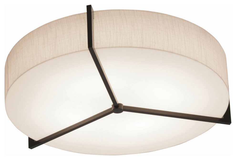 Apex Ceiling Light LED 42W, Espresso/Jute