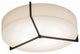 Apex Ceiling Light LED 42W, Espresso/Jute