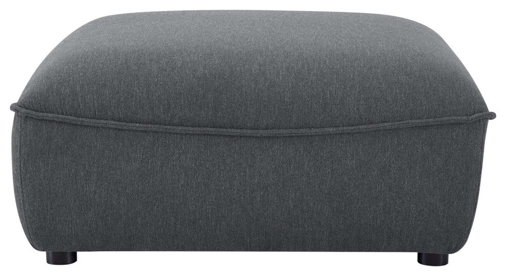 Armchair Accent Chair and Ottoman, Fabric, Dark Gray, Modern, Lounge