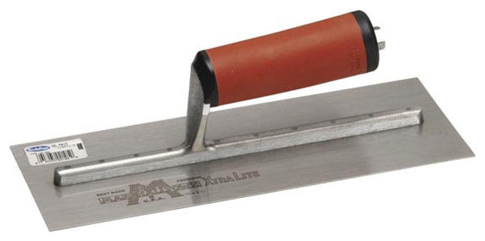 MarshalltownÂ® 13269 Finishing Trowel with DuraSoftÂ® Curved Handle, 18" x 4"
