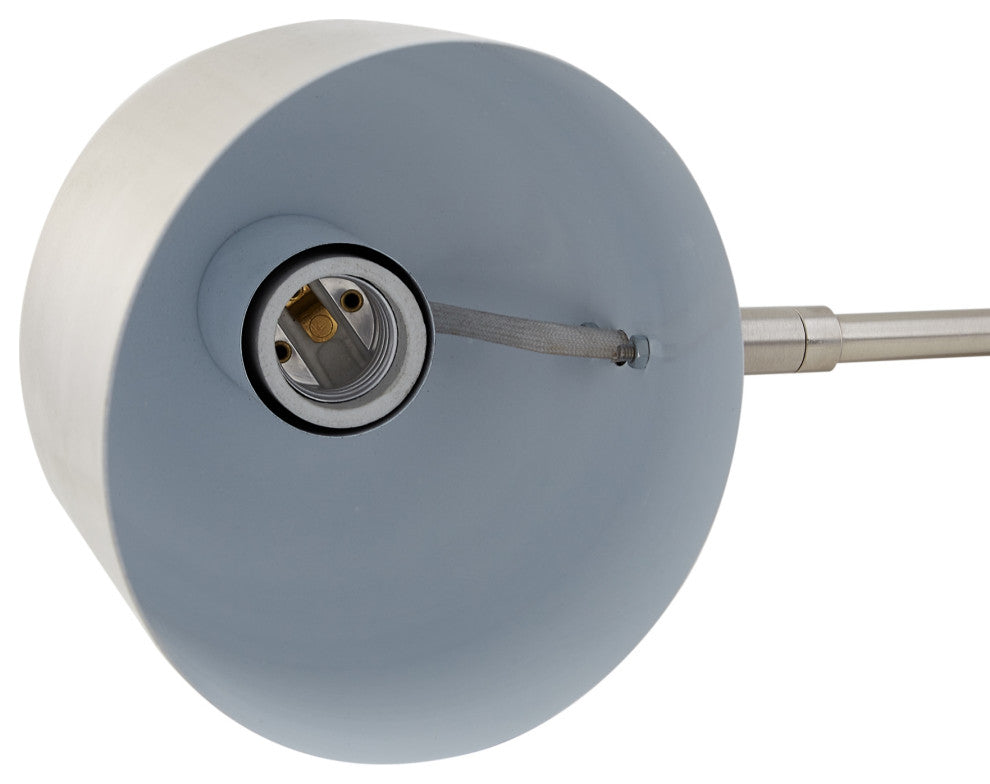 Inspired Home Brilynn Table Lamp, Marble Stone Base, Stainless Steel