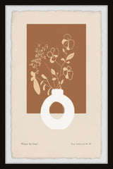 "Fleurs de Lune" Framed Painting Print, 30x45
