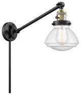 Olean 1-Light Swing Arm, Black Antique Brass, Seedy