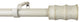 1" Diameter Bamboo Curtain Rod, 48"-84", Gilded French White