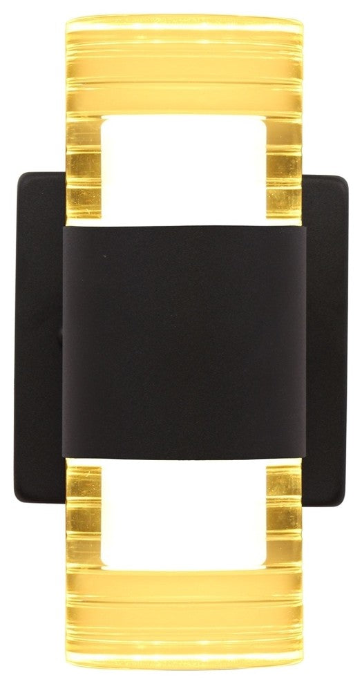 ANWAR 2 Light LED In/Out Door Wall Sconce 3000K Warm White 10inches Tall