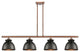 Innovations 516-4I-AC-M14-BK Adirondack 4 Light Island Light, Antique Copper