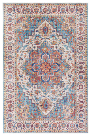 Iris IRS-2301 Traditional Rust/Blue 2'3"x3'9" Area Rug