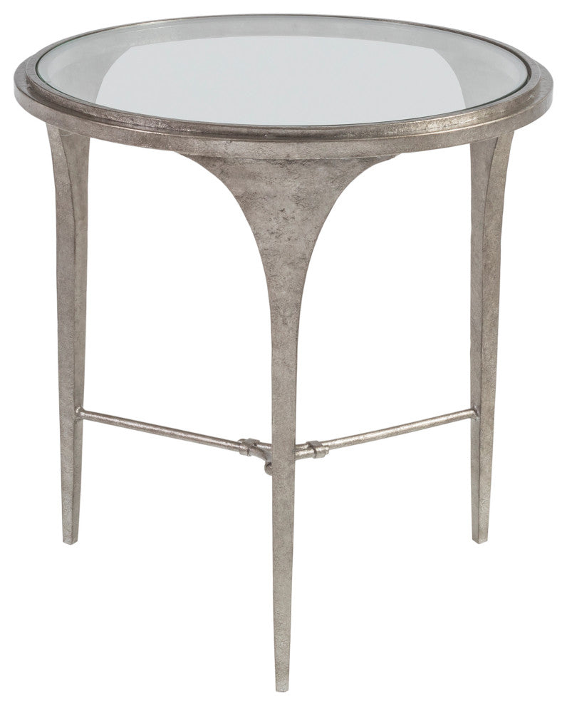Porto Silver Round End Table