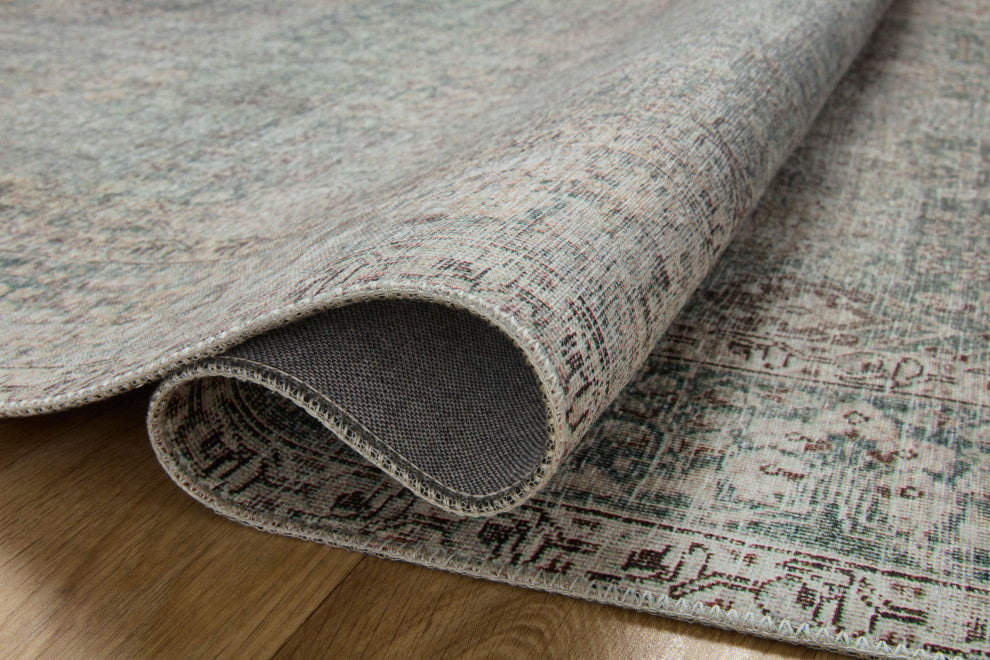 Chris Loves Julia x Loloi Jules Emerald / Antique Ivory 3''-6" x 5''-6" Accent Rug