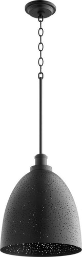 Quorum 8827-69 One Light Pendant, Black Finish