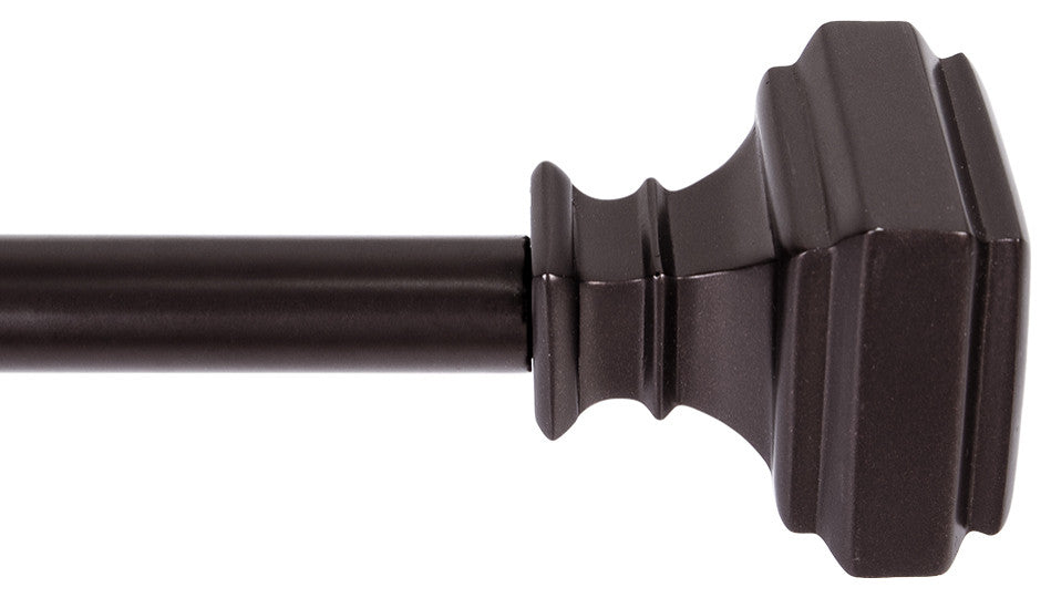UTOPIA ALLEY 5/8 Inch Curtain Rod - Curtain Rods For Windows 48 to 86 Inch, Oil Rubbed Bronze