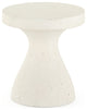 Koda Outdoor End Table-Textured White