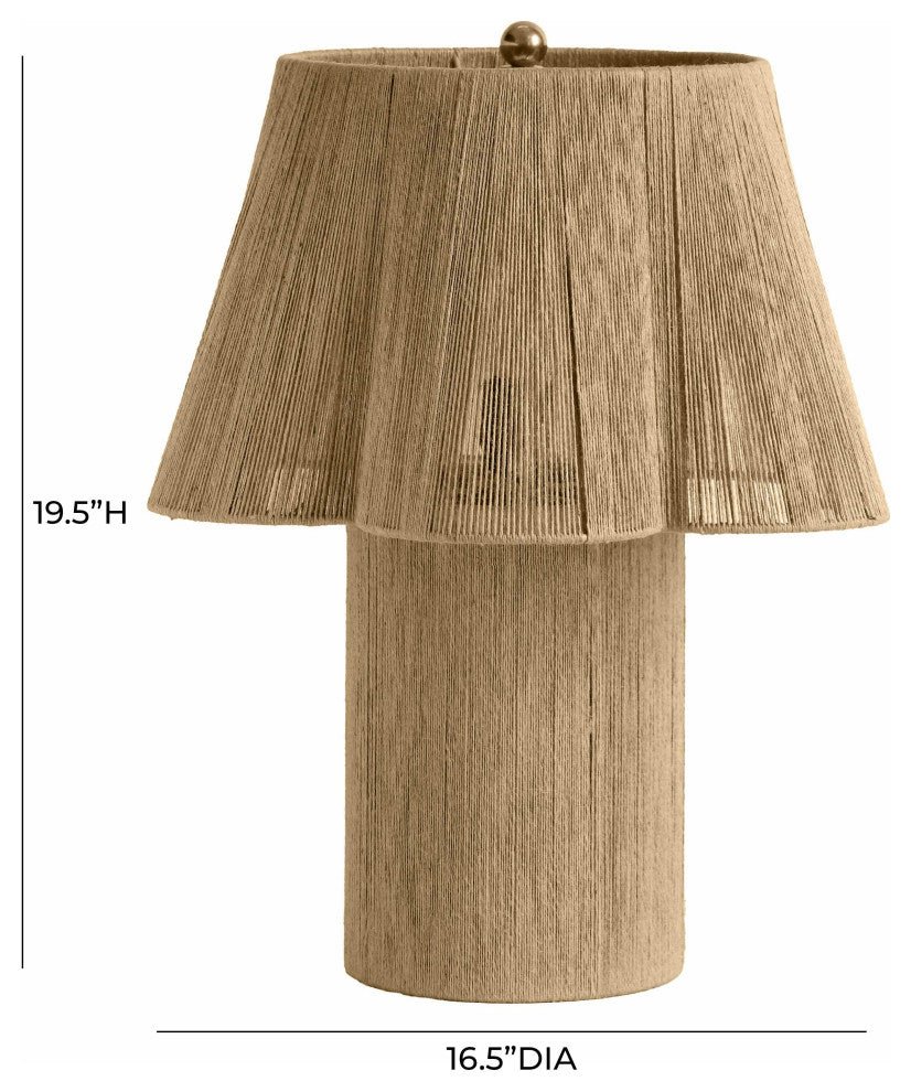 Corrine Table Lamp, Natural