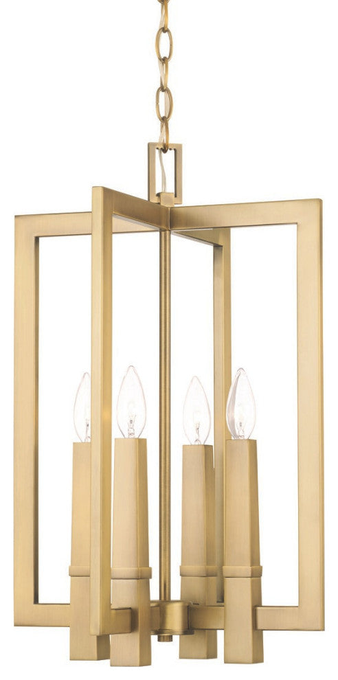 Capital Lighting 549641 Blake 4 Light 14"W Multi Light Pendant - Aged Brass
