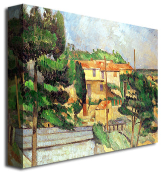 'Viaduct at Estaque' Canvas Art by Paul Cezanne