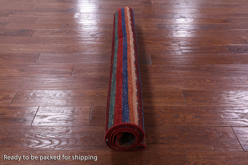 4' 2" X 6' 0" Super Kazak Khorjin Handmade Wool Rug Q10787