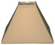 Square Sharp Corner Basic Lampshade, Beige