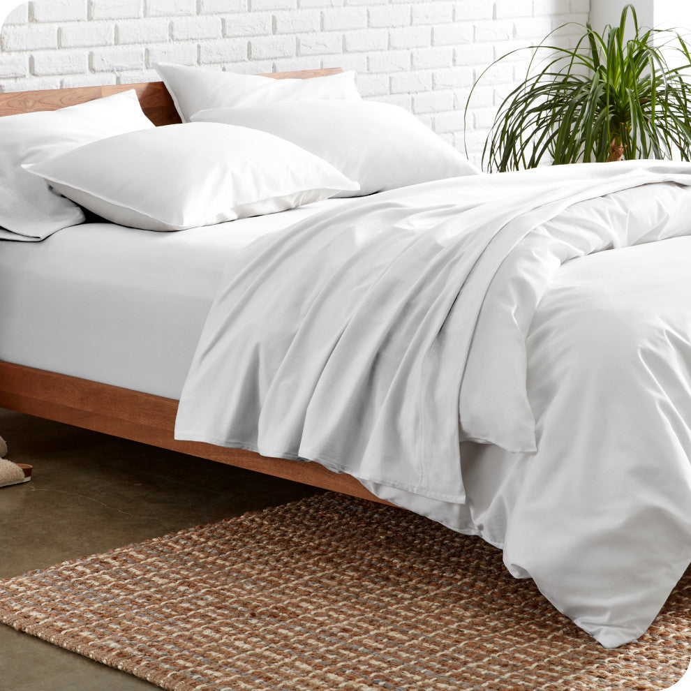 Bare Home Full XL 1800 Microfiber Sheet Set, White