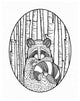 "Forest Friends II Black and White" Paper Print by Elyse DeNeige, 24"x30"