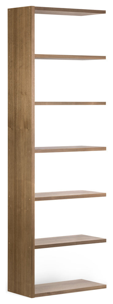 Block Modern Modular Add-On Expansion Shelves, Natural Walnut