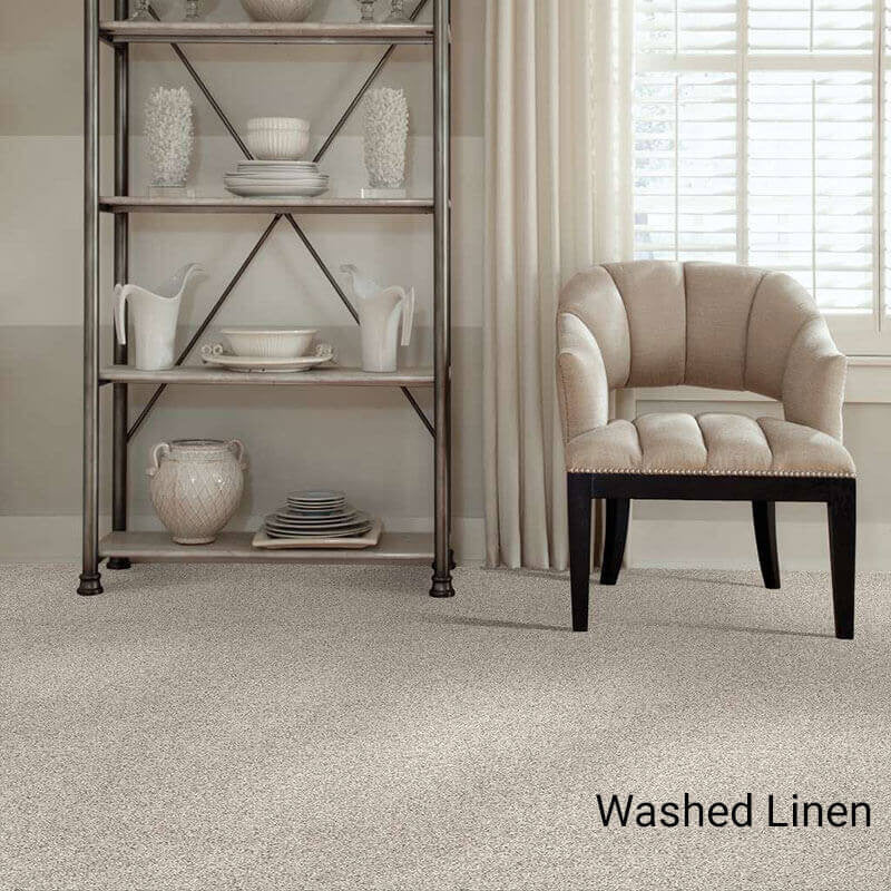 Quiet Sanctuary Shag Area Rug Collection, Washed Linen, 7x7