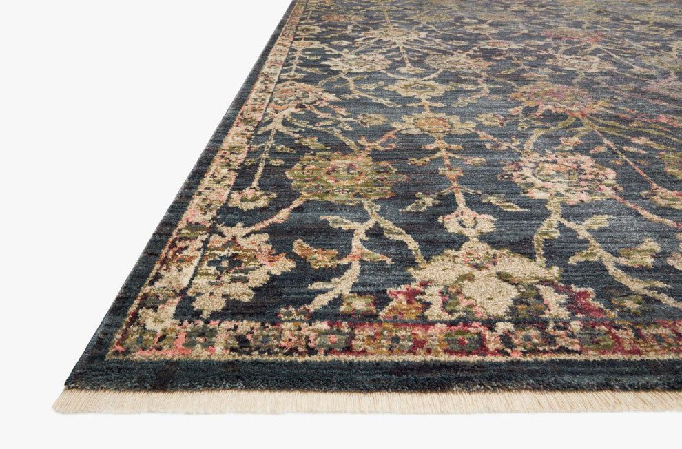 Giada Rug, Navy/Multi, 2'7"x12'