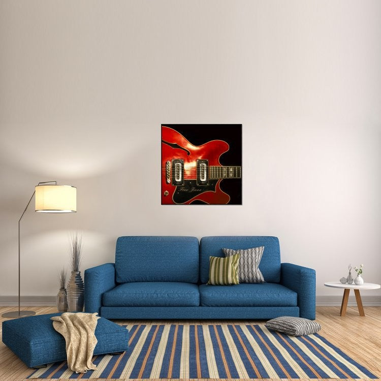 "Free Jazz" Framed Canvas Giclee by Steven Hill, 37x37"