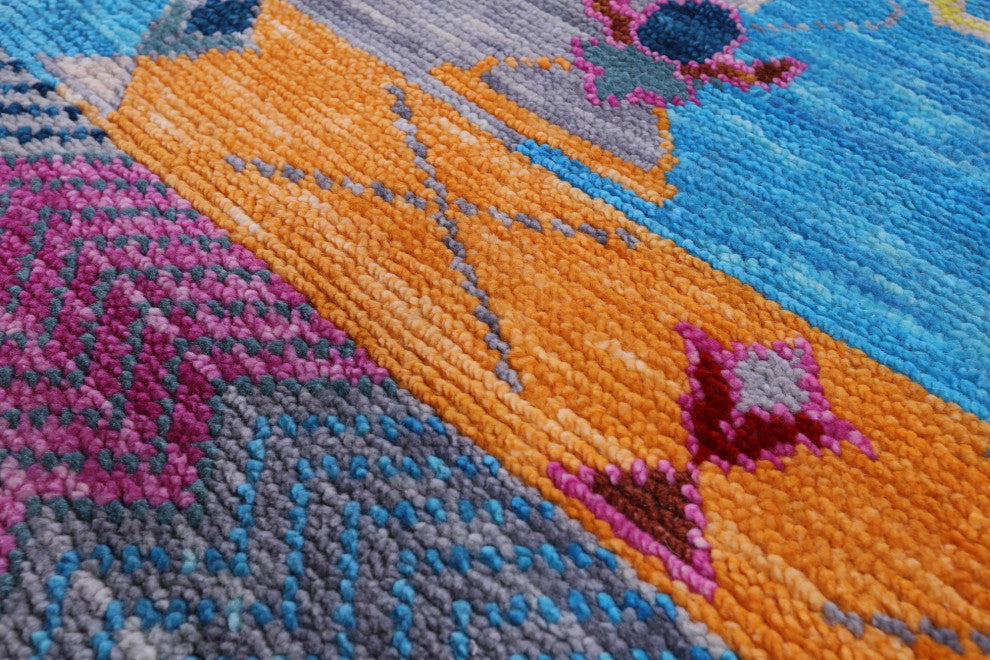 Moroccan Handmade Wool Rug 8' 2" X 10' 0" - Q15412