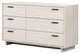 South Shore Fynn 6 Drawer Dresser in Winter Oak