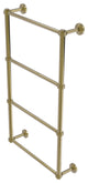 Waverly Place 4 Tier 24" Ladder Towel Bar with Groovy Detail, Unlacquered Brass