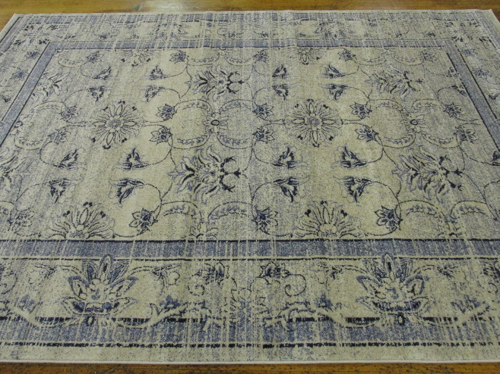 Unique Loom Ivory La Jolla Botanica 7'x10' Area Rug