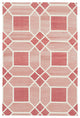 Rug N Carpet - Handmade Wool 3' 7'' x 5' 5'' Modern Design Dhurrie Kilim Rug