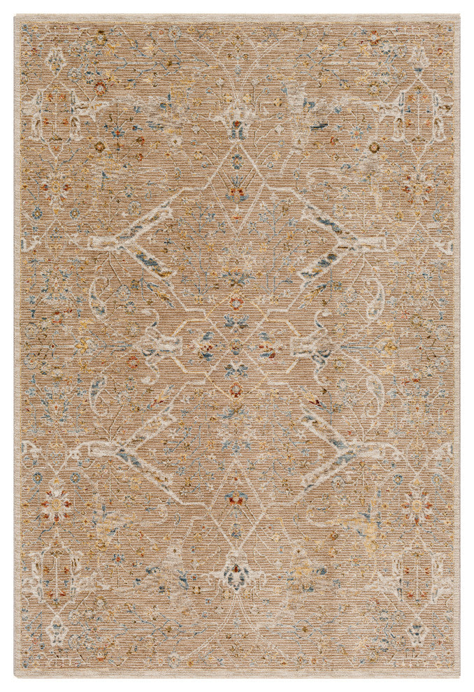 Reina REN-2300 Tan Machine Woven 5' x 7'5" Rug