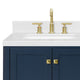 Ariel Cambridge 42" Left  Single Rectangle Sink Vanity, Carrara Quartz