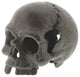 Luxe Broken Skull Cast Iron Statue, Retro Halloween Metal