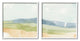 Watercolor Hills Abstract Landscape Blue Green Brown Tones,12 x 12