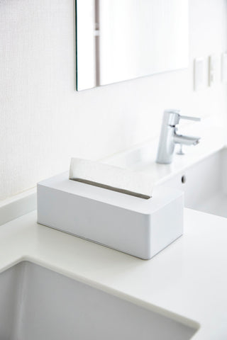 Tower Tissue Case, White