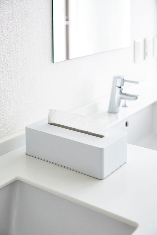 Tower Tissue Case, White