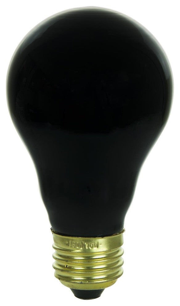 Sunlite 75 Watt A19 Black Light, Medium Base, Ceramic Blacklight