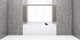 Cube Bath 12 66x32x20, Matte, Polished Chrome Overflow
