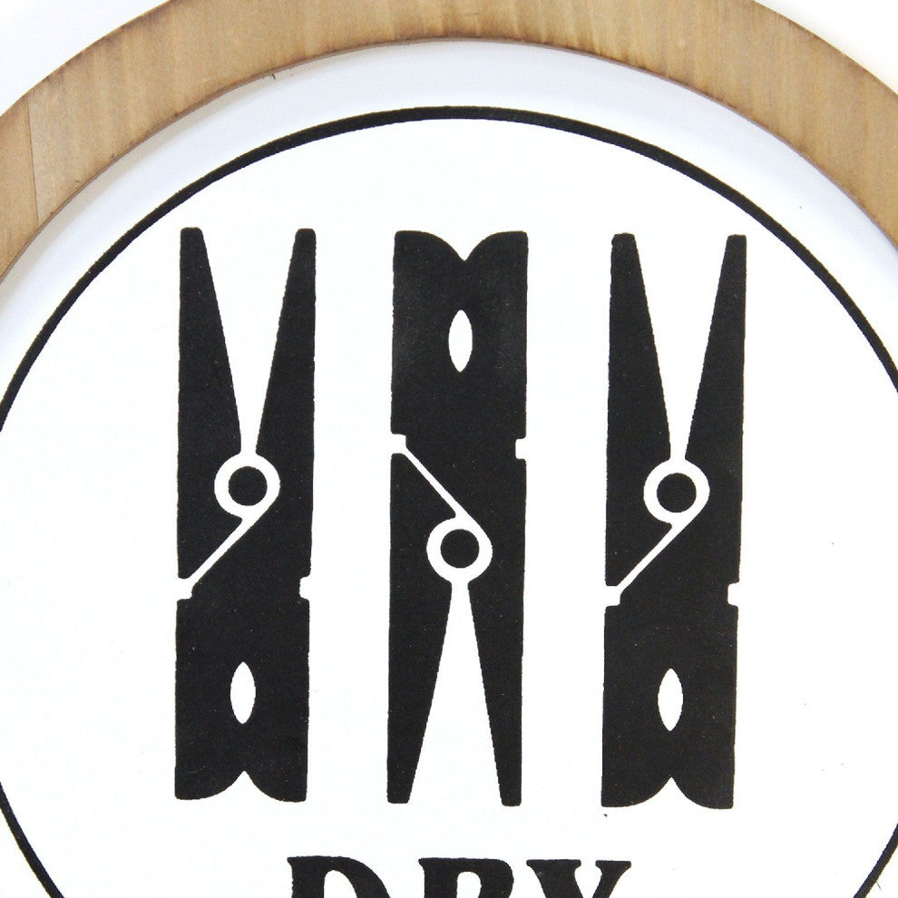 HomeRoots Wash Dry Press Wood Framed Wall Art