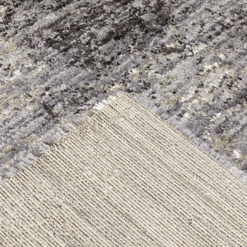 Ashton Abstract Shag Area Rug, 3.10X5.5