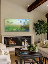 "Misty Pine Forest" Fine Art Canvas Print, 36"x18"