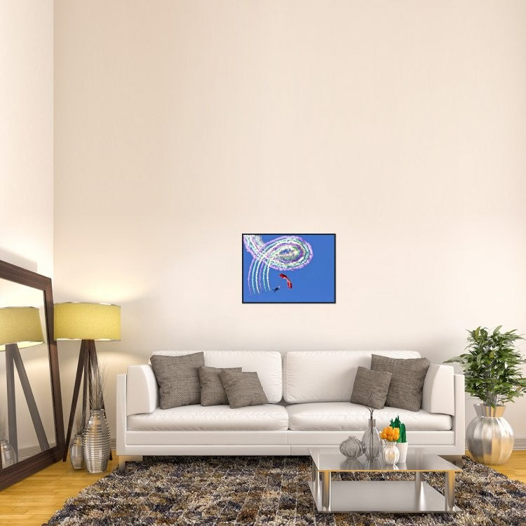 "Spiro" Framed Canvas Giclee by Thomas T, 31x23"