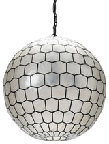 Capiz Honeycomb Ceiling Light, Extra Large